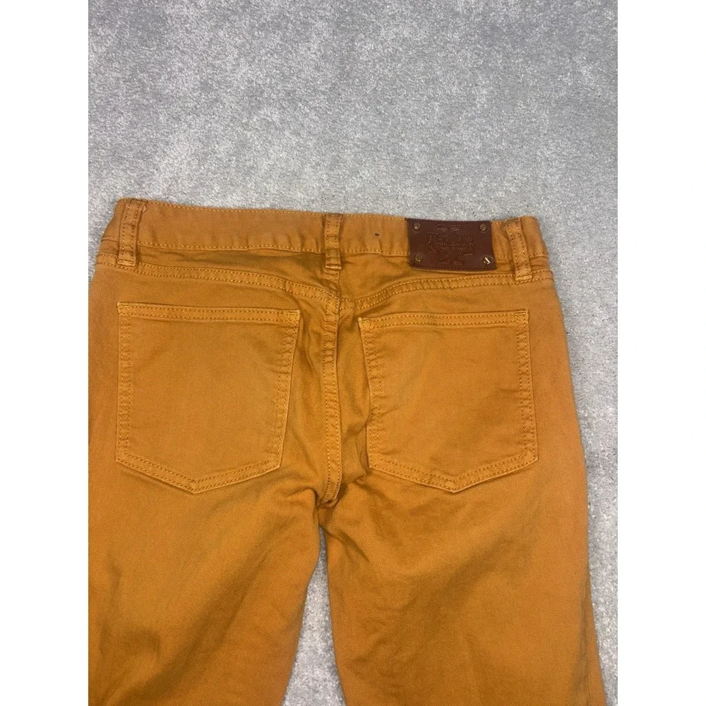 Tory Burch Yellow/orange Denim Ivy Super Skinny Jeans Size‎ 27